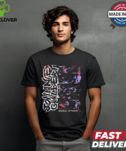 Johnnieguilbert Violent Dream Wolf Red Blue t shirt