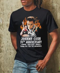 Johnny Cash 70th Anniversary 1954 2024 Thank You For The Memories T shirt