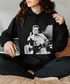 Johnny Cash Flipping off shirt