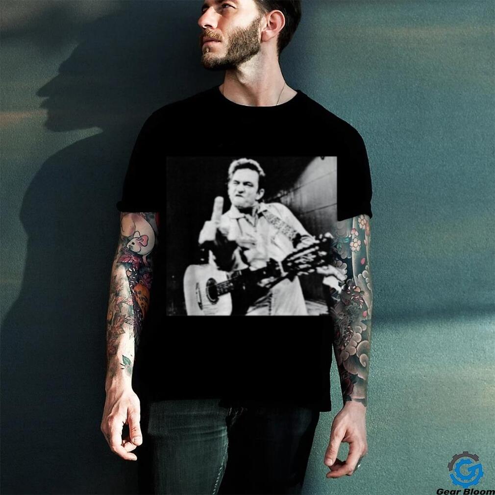 Johnny Cash Flipping off shirt Johnny Cash Flipping off shirt