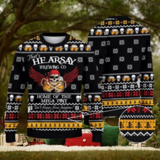 Johnny Depp Hearsay Brewing CO Sweater Xmas Christmas Gift Vacation