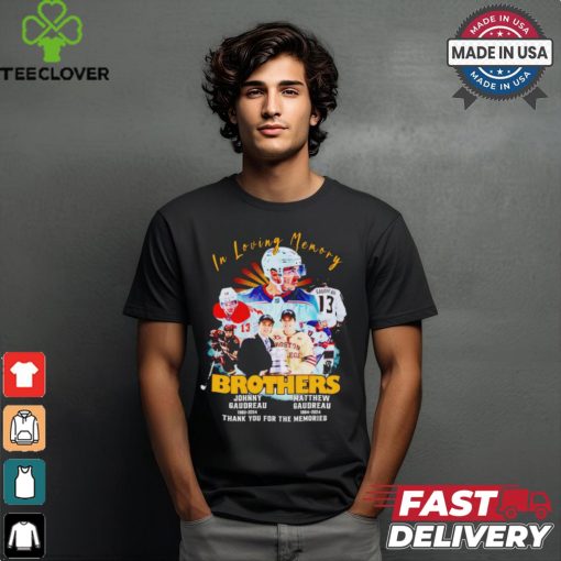 Johnny Gaudreau And Matthew Gaudreau In Our Loving Memory T Shirt