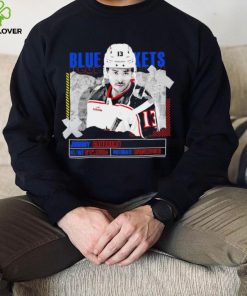 Johnny Gaudreau Columbus Blue Jackets ice hockey player information paper shirt