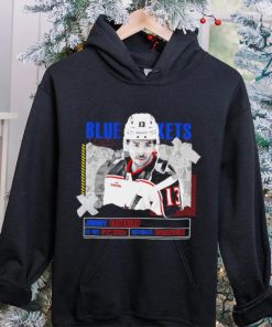 Johnny Gaudreau Columbus Blue Jackets ice hockey player information paper shirt