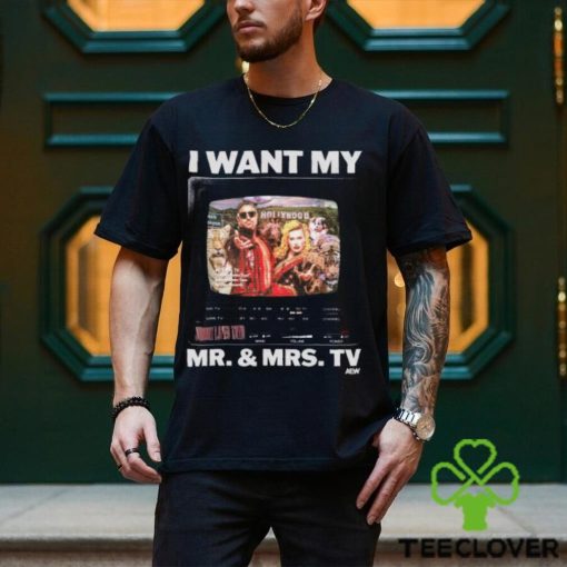 Johnny Tv & Taya Valkyrie   I Want My Mr. And Mrs. Tv Shirt