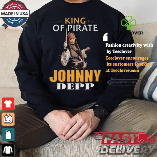 Johnny depp king of pirates of the caribbean shirt