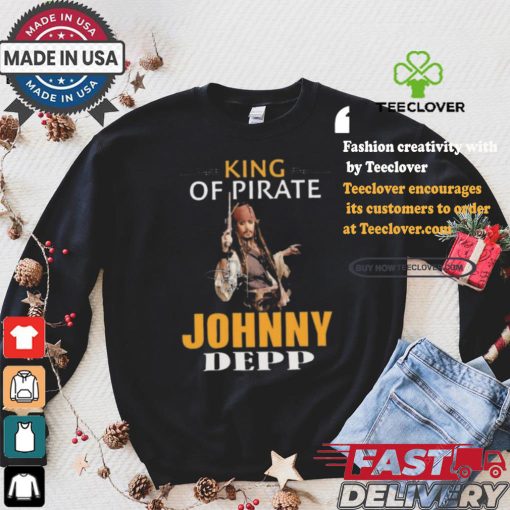 Johnny depp king of pirates of the caribbean shirt