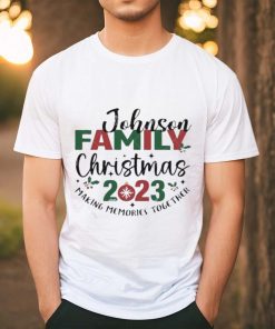 Johnson Family Christmas 2023 Matching Memories Together Merry Christmas Shirt