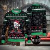 Black Santa Clause Matter Christmas Pattern Ugly Christmas Sweater Unisex 3D Sweater Christmas Gift