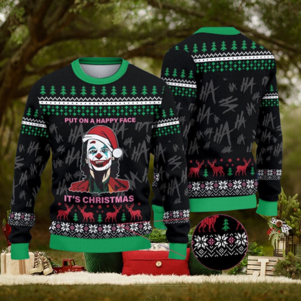 Joker Put On A Happy Face It’s 3D All Over Printed Ugly Christmas Sweater 3D All Over Printed Ugly Christmas Sweater Joker Put On A Happy Face It’s 3D All Over Printed Ugly Christmas Sweater 3D All Over Printed Ugly Christmas Sweater