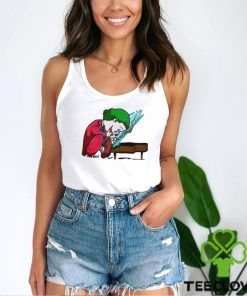 Joker playing the piano in the style of Peanuts shirt