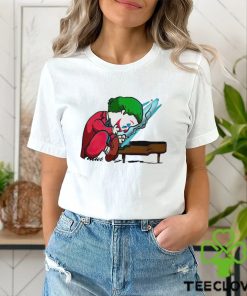 Joker playing the piano in the style of Peanuts shirt