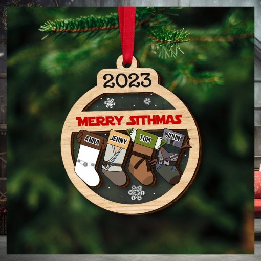 Jolliest Family In The Galaxy, Personalized Stocking Ornament, Christmas Gifts