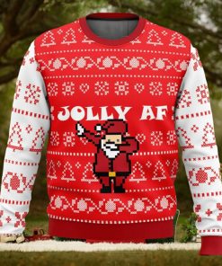 Jolly AF Ugly Christmas Sweater 3D All Over Printed Christmas Sweater