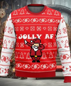 Jolly AF Ugly Christmas Sweater 3D All Over Printed Christmas Sweater