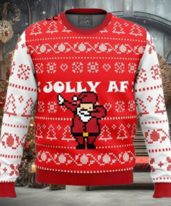 Jolly AF Ugly Funny Christmas Sweaters