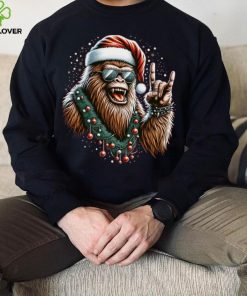 Jolly Bigfoot Christmas Rock T Shirt