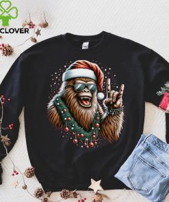 Jolly Bigfoot Christmas Rock T Shirt