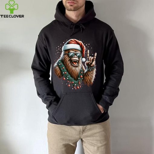 Jolly Bigfoot Christmas Rock T Shirt