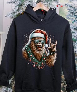 Jolly Bigfoot Christmas Rock T Shirt