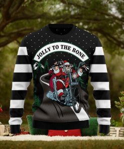 Jolly To The Bone Ugly Christmas Sweater Gift Men Women