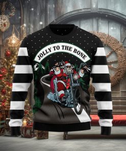 Jolly To The Bone Ugly Christmas Sweater Gift Men Women