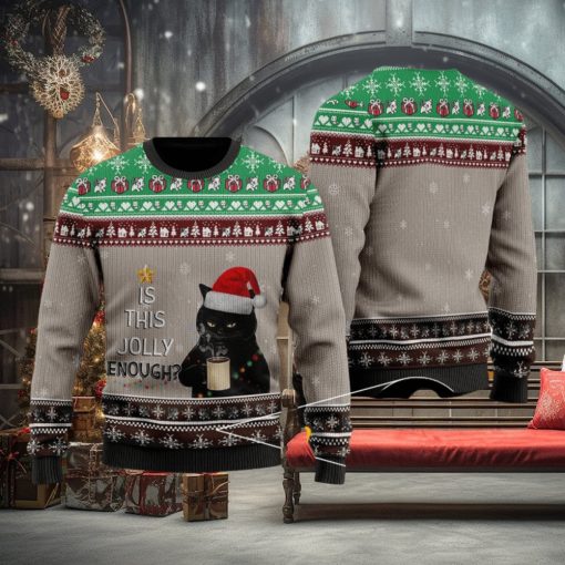 Jolly With Coffee Ugly Christmas Sweater For Men & Women