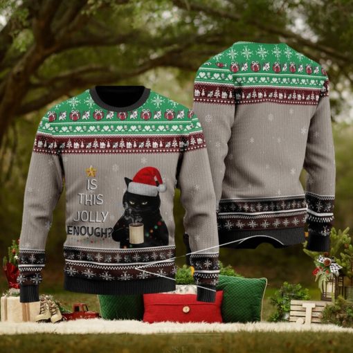 Jolly With Coffee Ugly Christmas Sweater For Men & Women