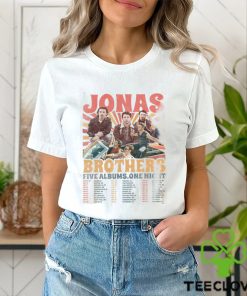 Jonas Brother Shirt Vintage Brothers Five Albums One Night Tour Tee T Shirt Classic