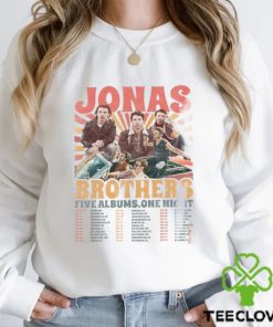 Jonas Brother Shirt Vintage Brothers Five Albums One Night Tour Tee T Shirt Classic