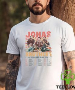 Jonas Brother Shirt Vintage Brothers Five Albums One Night Tour Tee T Shirt Classic