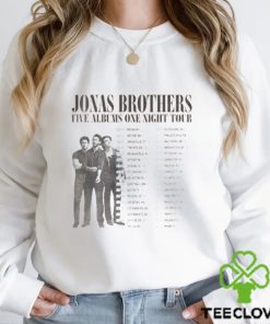 Jonas Brother Tour 2023 Vintage Shirt Retro Joe Merch Sweatshirt Five Albums One Night Hoodie Unisex