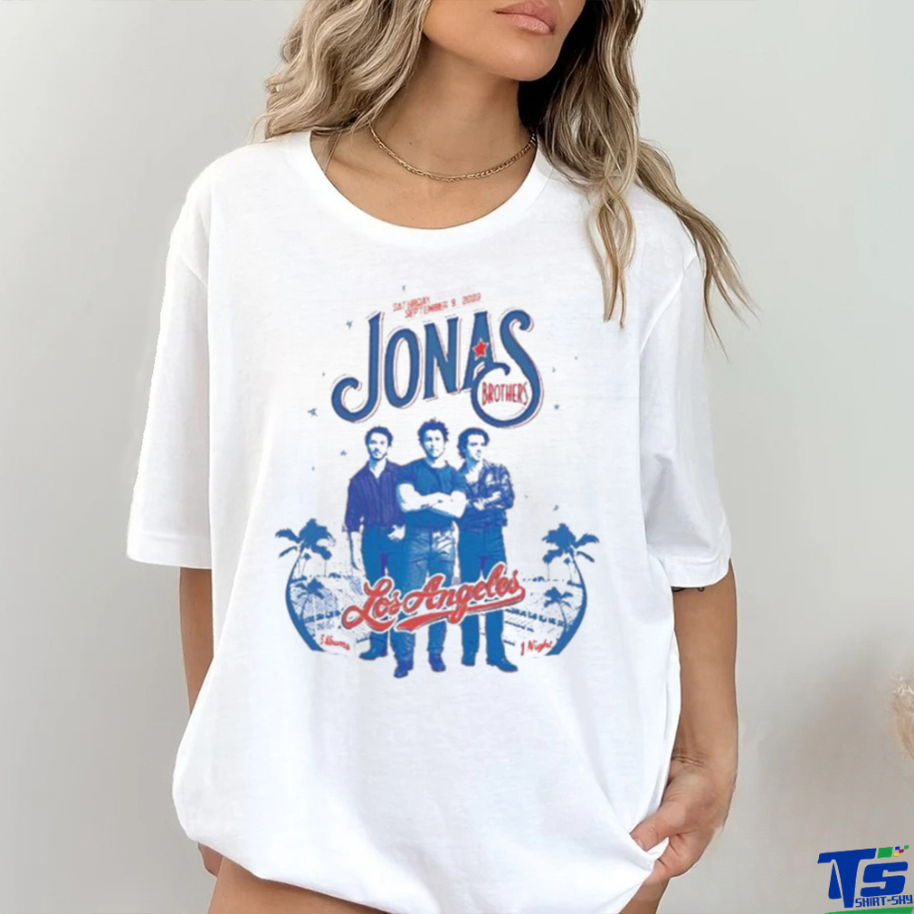 Jonas Brothers Five Albums One Night Tour 9 September 2023 Dodger Stadium shirt Jonas Brothers Five Albums One Night Tour 9 September 2023 Dodger Stadium shirt