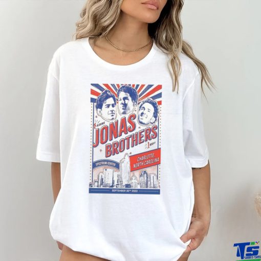 Jonas Brothers Spectrum Center, Charlotte 09 30 2023 poster shirt