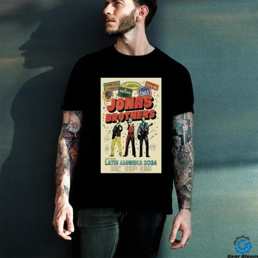 Jonas Brothers The Tour Latin America April & May 2024 Poster Shirt