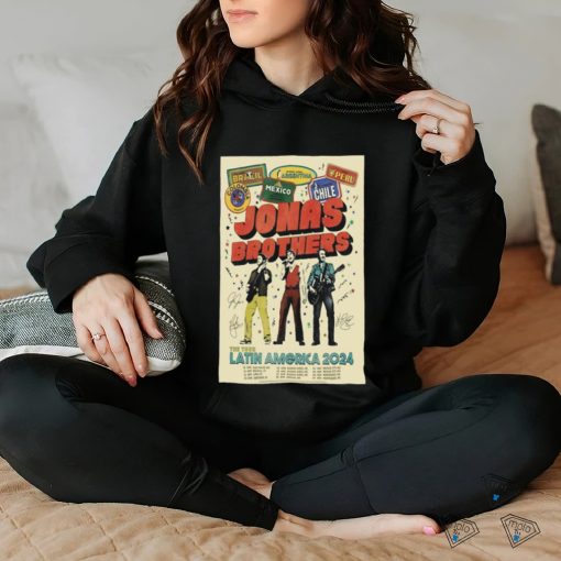 Jonas Brothers The Tour Latin America April & May 2024 Poster Shirt