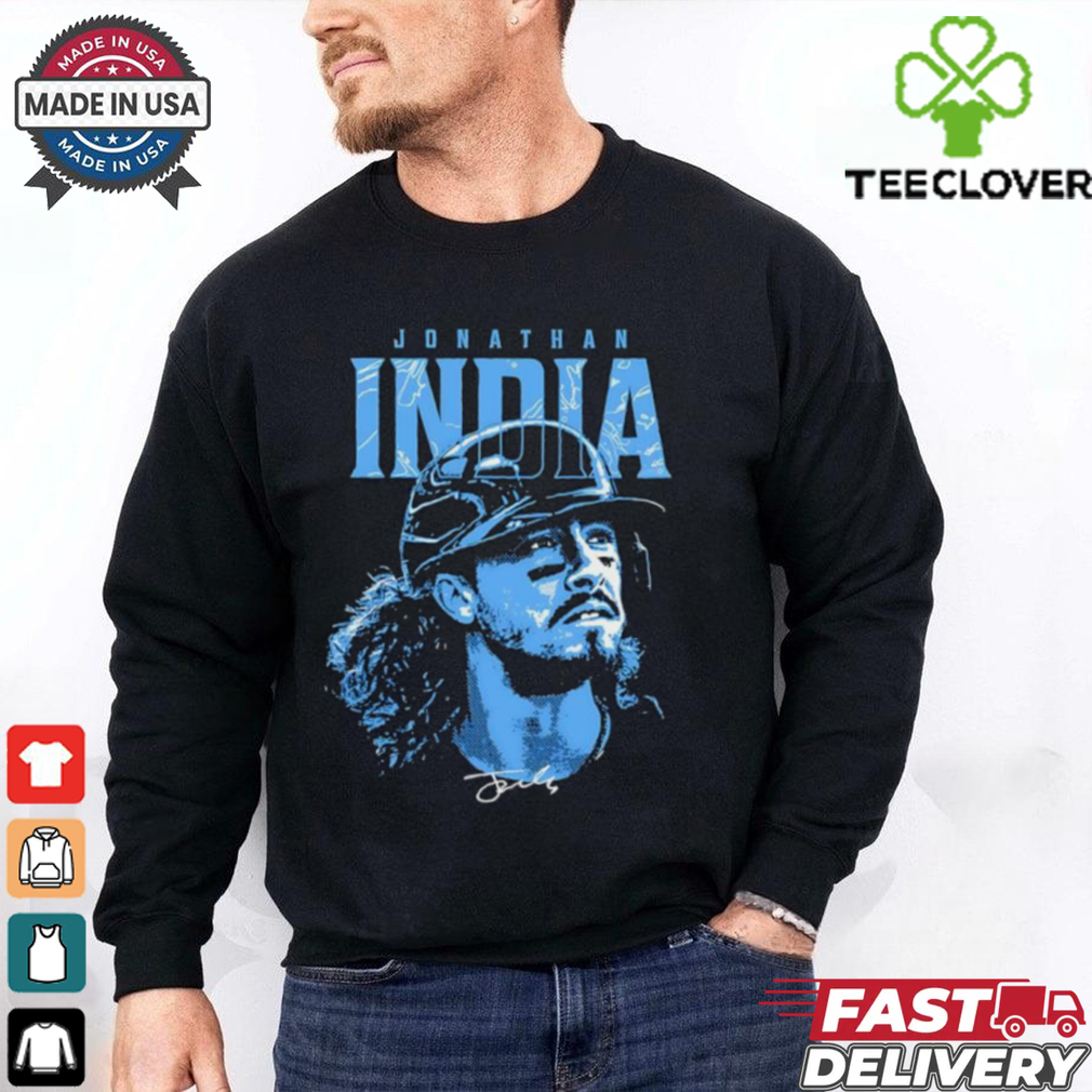 Jonathan India No. 6 Kansas City Royals Baseball flow signature shirt Jonathan India No. 6 Kansas City Royals Baseball flow signature shirt