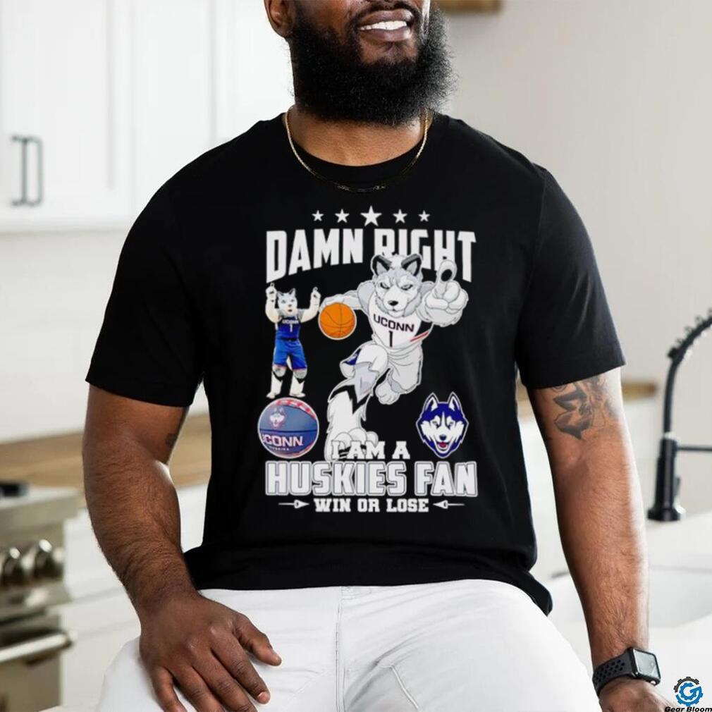 Jonathan the Husky damn right I am a Huskies fan win or lose shirt Jonathan the Husky damn right I am a Huskies fan win or lose shirt