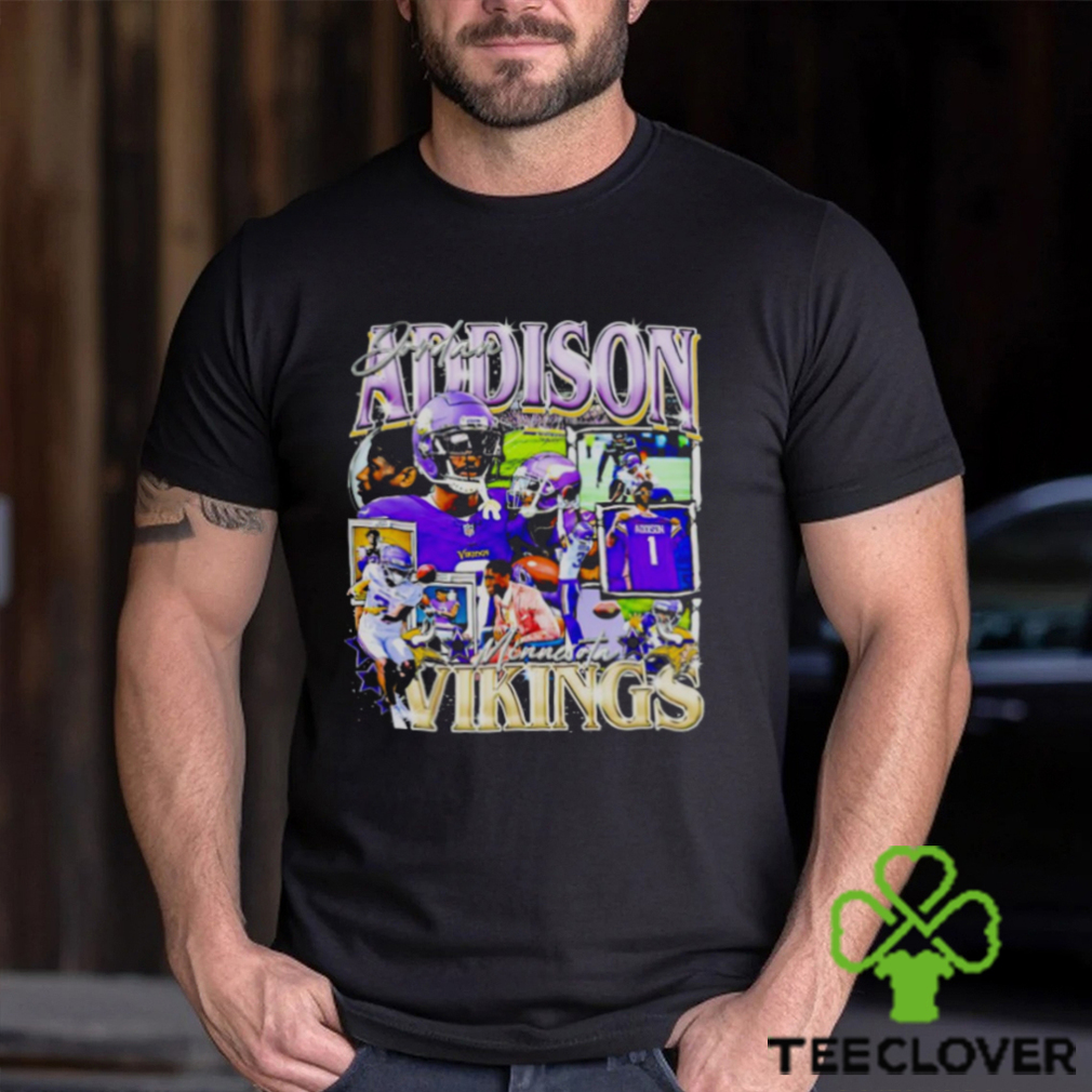 Jordan Addison Minnesota Vikings retro shirt - Guineashirt Premium