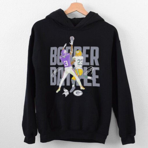 Jordan Addison and Jaire Alexander Minnesota Vikings vs. Green Bay Packers Border Battle Player signatures hoodie, sweater, longsleeve, shirt v-neck, t-shirt