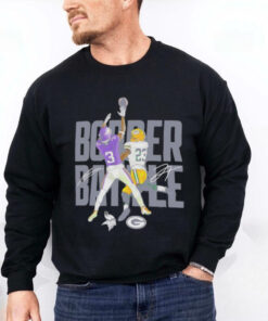 Jordan Addison and Jaire Alexander Minnesota Vikings vs. Green Bay Packers Border Battle Player signatures hoodie, sweater, longsleeve, shirt v-neck, t-shirt