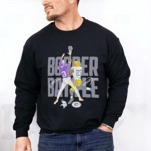 Jordan Addison and Jaire Alexander Minnesota Vikings vs. Green Bay Packers Border Battle Player signatures hoodie, sweater, longsleeve, shirt v-neck, t-shirt