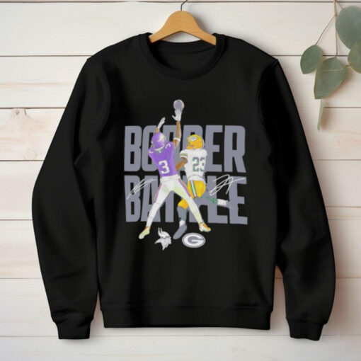 Jordan Addison and Jaire Alexander Minnesota Vikings vs. Green Bay Packers Border Battle Player signatures hoodie, sweater, longsleeve, shirt v-neck, t-shirt