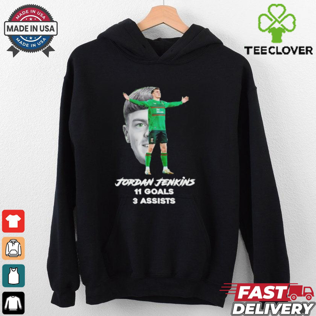 Jordan Jenkins 11 goals 3 assists shirt Jordan Jenkins 11 goals 3 assists shirt