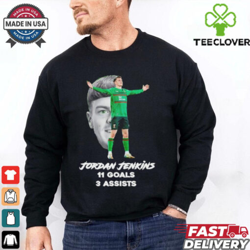 Jordan Jenkins 11 goals 3 assists shirt