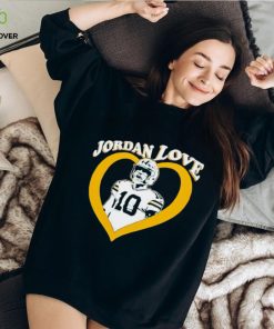 Jordan Love 10 Green Bay Packers Heart shirt