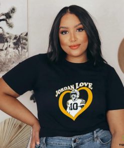 Jordan Love 10 Green Bay Packers heart shirt