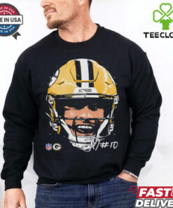 Jordan Love Green Bay Packers NFL football big face signature graphic shirt