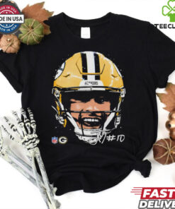 Jordan Love Green Bay Packers NFL football big face signature graphic shirt