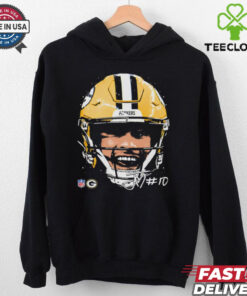 Jordan Love Green Bay Packers NFL football big face signature graphic shirt